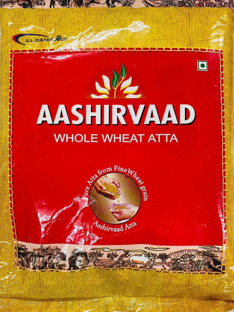 Aashirvaad Whole wheat (290 yen/kg)